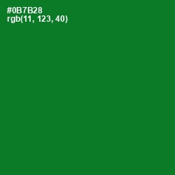 #0B7B28 - Fun Green Color Image