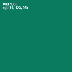 #0B7B5F - Tropical Rain Forest Color Image