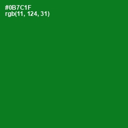 #0B7C1F - Japanese Laurel Color Image