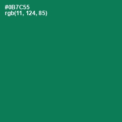 #0B7C55 - Tropical Rain Forest Color Image