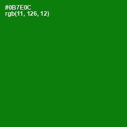 #0B7E0C - Japanese Laurel Color Image