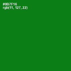 #0B7F16 - Japanese Laurel Color Image