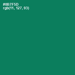 #0B7F5D - Tropical Rain Forest Color Image