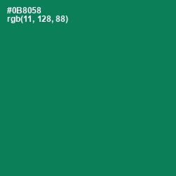 #0B8058 - Deep Sea Color Image