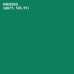 #0B805B - Deep Sea Color Image