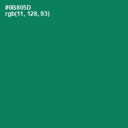 #0B805D - Deep Sea Color Image