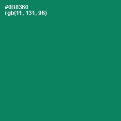 #0B8360 - Deep Sea Color Image