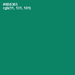 #0B8365 - Deep Sea Color Image