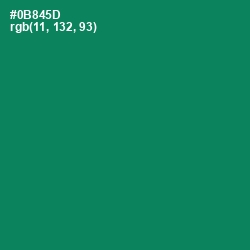 #0B845D - Deep Sea Color Image