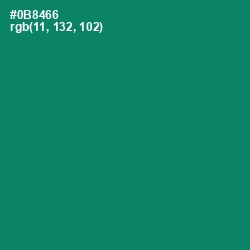 #0B8466 - Deep Sea Color Image