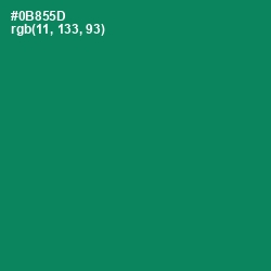 #0B855D - Deep Sea Color Image