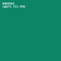 #0B8564 - Deep Sea Color Image