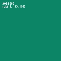 #0B8565 - Deep Sea Color Image