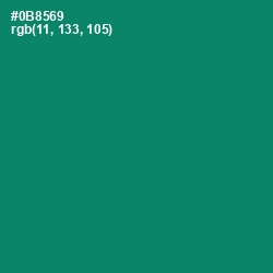 #0B8569 - Deep Sea Color Image