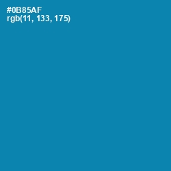 #0B85AF - Bondi Blue Color Image