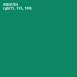 #0B8764 - Deep Sea Color Image