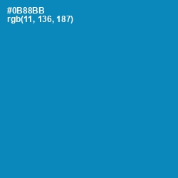 #0B88BB - Bondi Blue Color Image