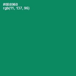 #0B8960 - Deep Sea Color Image