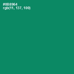 #0B8964 - Deep Sea Color Image