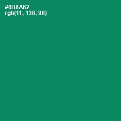 #0B8A62 - Deep Sea Color Image