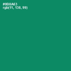#0B8A63 - Deep Sea Color Image