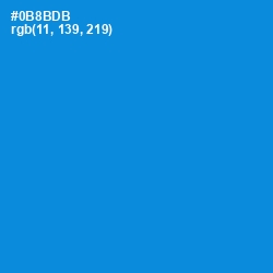 #0B8BDB - Pacific Blue Color Image