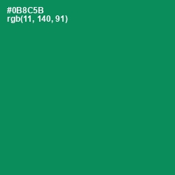 #0B8C5B - Deep Sea Color Image