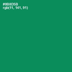 #0B8D5B - Deep Sea Color Image