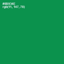 #0B934E - Green Haze Color Image