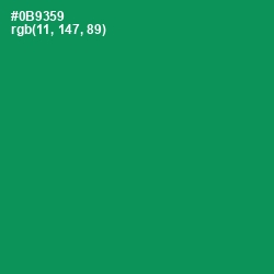 #0B9359 - Green Haze Color Image