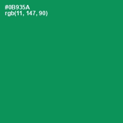 #0B935A - Green Haze Color Image