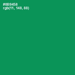 #0B9458 - Green Haze Color Image