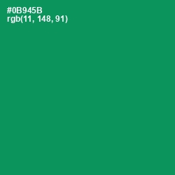 #0B945B - Green Haze Color Image