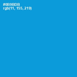 #0B9BDB - Pacific Blue Color Image