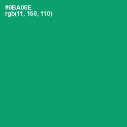 #0BA06E - Green Haze Color Image