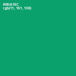 #0BA16C - Green Haze Color Image