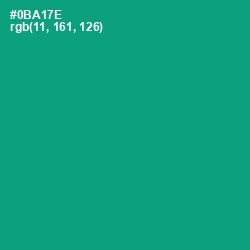 #0BA17E - Jade Color Image
