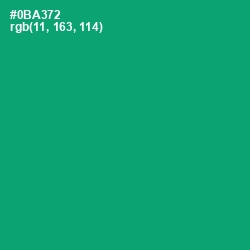 #0BA372 - Jade Color Image