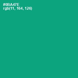 #0BA47E - Jade Color Image