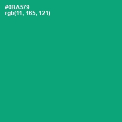 #0BA579 - Jade Color Image