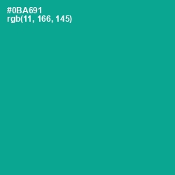 #0BA691 - Persian Green Color Image