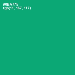 #0BA775 - Jade Color Image