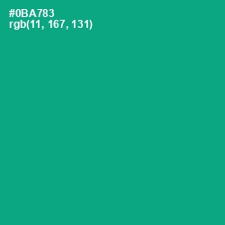 #0BA783 - Niagara Color Image
