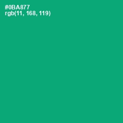 #0BA877 - Jade Color Image