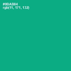 #0BAB84 - Niagara Color Image