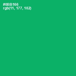 #0BB166 - Jade Color Image