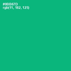 #0BB67D - Jade Color Image