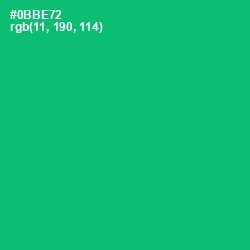 #0BBE72 - Jade Color Image