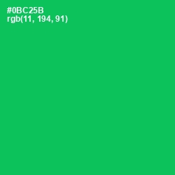 #0BC25B - Malachite Color Image