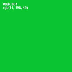 #0BC631 - Green Color Image